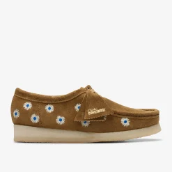 Wallabee Dark Olive Embroidery