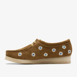 Wallabee Dark Olive Embroidery
