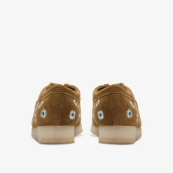 Wallabee Dark Olive Embroidery