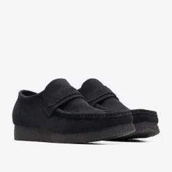 Wallabee Loafer Black Suede