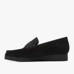 Wallabee Loafer Black Suede