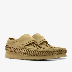 Wallabee Loafer Weave Maple Suede