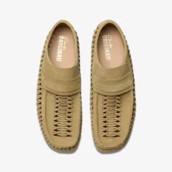 Wallabee Loafer Weave Maple Suede