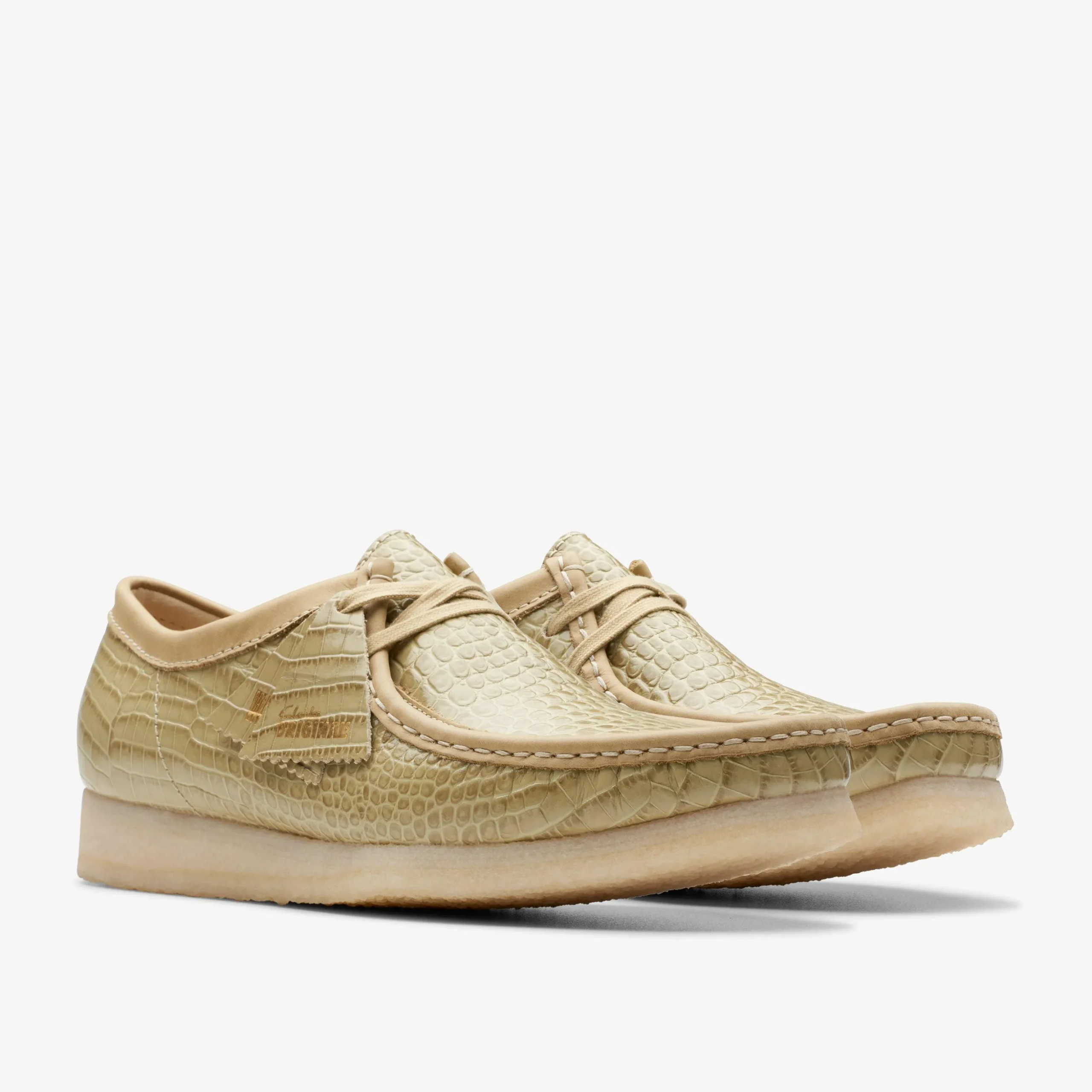 Wallabee Maple Crocodile