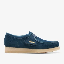 Wallabee Navy/Teal Suede