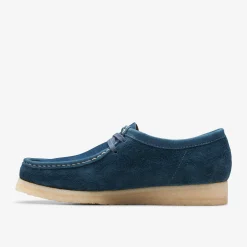 Wallabee Navy/Teal Suede
