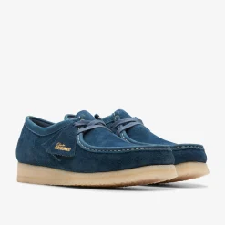Wallabee Navy/Teal Suede