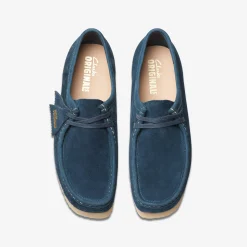 Wallabee Navy/Teal Suede