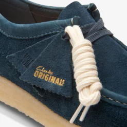 Wallabee Navy/Teal Suede