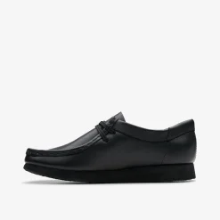 Wallabee Older Black Leather