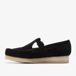 Wallabee T-Bar Black Suede