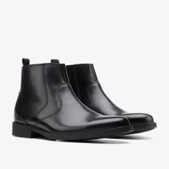 Whiddon Zip Black Leather